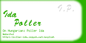 ida poller business card